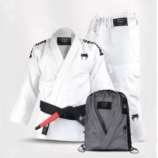 Combo Kimono Venum BJJ Competition RipStop Branco + Faixa de Jiu Jitsu Venum "BJJ BELT"